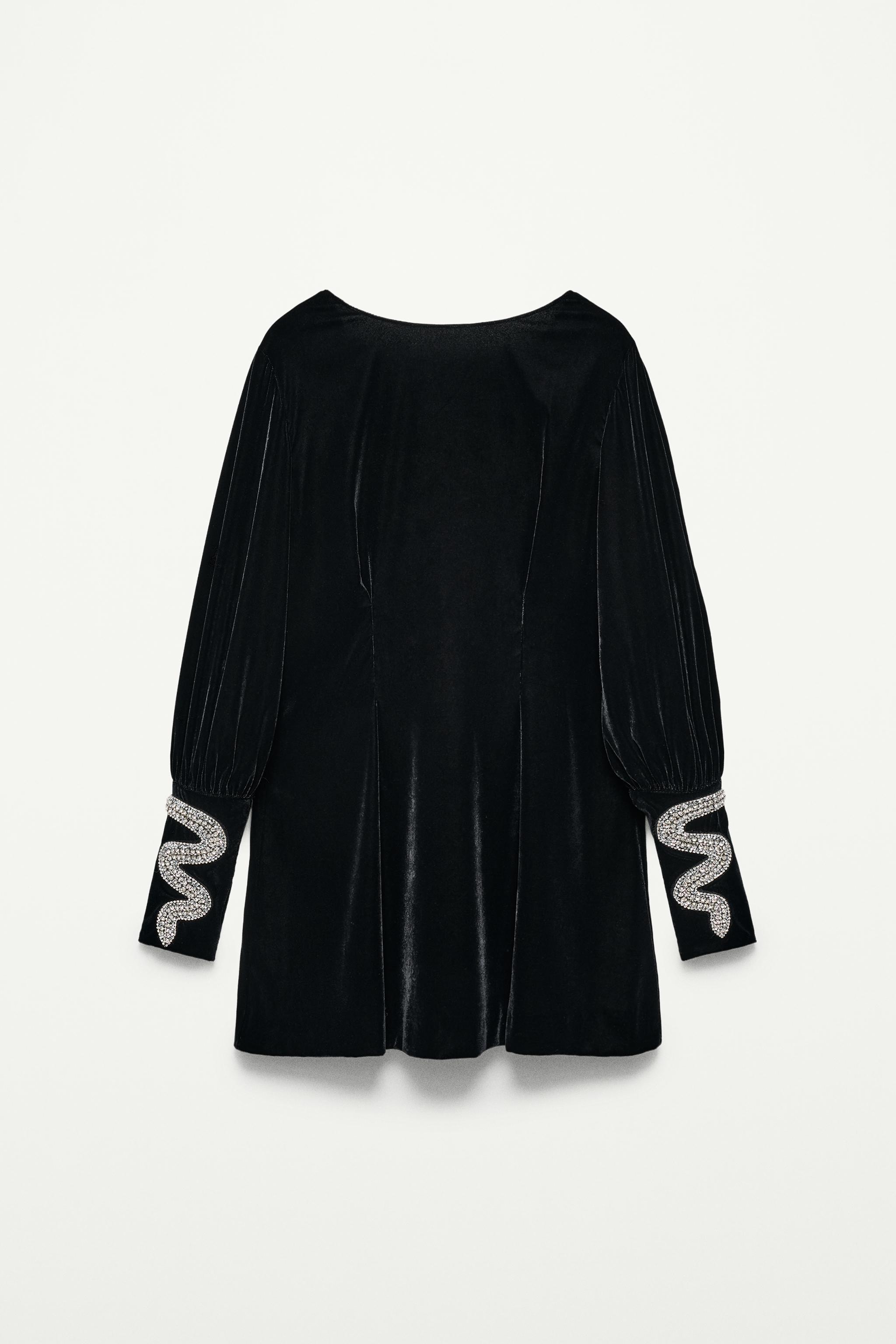 VELVET MINI DRESS - THE ITEM ZARA WOMAN